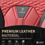 FLORICH Leather Car Seat Covers Full Set for Cars, SUVs & Trucks, Pink Black Front & Rear Automotive Seat Covers, Universal Fit for Toyota Honda Ford Jeep - Image 77