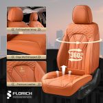 FLORICH Leather Car Seat Covers Full Set for Cars, SUVs & Trucks, Pink Black Front & Rear Automotive Seat Covers, Universal Fit for Toyota Honda Ford Jeep - Image 63