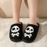 BERANMEY Halloween Slippers for Women Perfect Soft Plush Comfy Warm Slip-On Cute Womens Slippers Indoor Fluffy House Slippers for Women and Men Non-slip Fuzzy Flat Slides - Image 31