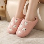 BERANMEY Halloween Slippers for Women Perfect Soft Plush Comfy Warm Slip-On Cute Womens Slippers Indoor Fluffy House Slippers for Women and Men Non-slip Fuzzy Flat Slides - Image 86