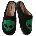 BERANMEY Halloween Slippers for Women Perfect Soft Plush Comfy Warm Slip-On Cute Womens Slippers Indoor Fluffy House Slippers for Women and Men Non-slip Fuzzy Flat Slides - Image 109