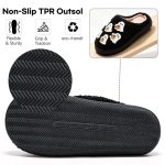 BERANMEY Halloween Slippers for Women Perfect Soft Plush Comfy Warm Slip-On Cute Womens Slippers Indoor Fluffy House Slippers for Women and Men Non-slip Fuzzy Flat Slides - Image 144